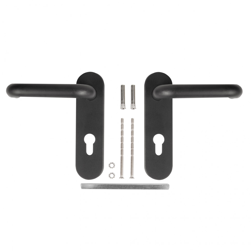 Ручка Fuaro (Фуаро) дверная FP.DH172.0433 NE (B2B) (9x140) с пружиной BL-24 черный