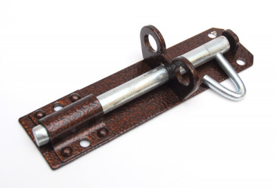 Задвижка skobis (СКОБИС) накладная ЗТ-150 медный антик