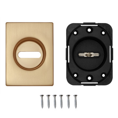 Накладка Fuaro (Фуаро) на сувальдный замок ESC.S-auto.RL/U/K.477 SSG-39 сатинированное золото