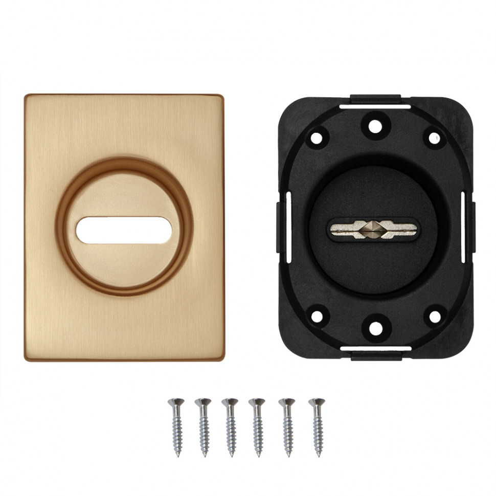 Накладка Fuaro (Фуаро) на сувальдный замок ESC.S-auto.RL/U/K.477 SSG-39 сатинированное золото