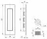 Ручка Armadillo (Армадилло) для раздвижных дверей SH.URB153.010 FSG флор.золото