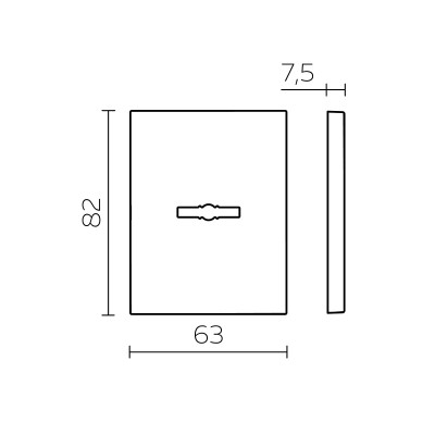 Накладка Fuaro (Фуаро) на сувальдный замок ESC.S-auto.TRG/K.486 с авт. шторками SSC-16 сатинированный хром (1 шт)