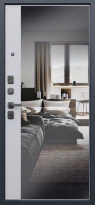 Стальная дверь "Барселона" с зеркалом