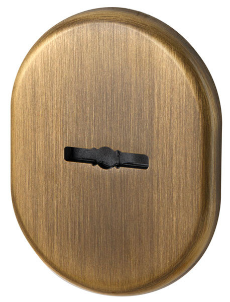 Декоративная накладка Armadillo (Армадилло) на сувальдный замок со шторкой PS-DEC CT (ATC Protector 1) AB-77 Бронза