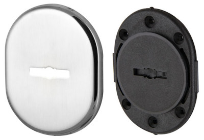 Декоративная накладка Armadillo (Армадилло) на сувальдный замок со шторкой PS-DEC CT (ATC Protector 1) CP-8 Хром