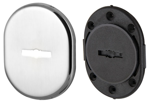 Декоративная накладка Armadillo (Армадилло) на сувальдный замок со шторкой PS-DEC CT (ATC Protector 1) CP-8 Хром