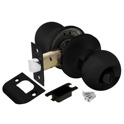 Ручка Punto (Пунто) защелка DK672 BL-BK (6072 BL-B) (фик.) черный