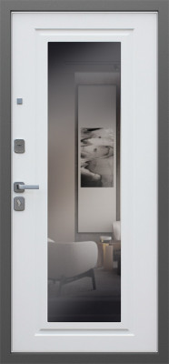 Стальная дверь "Арсенал" с зеркалом