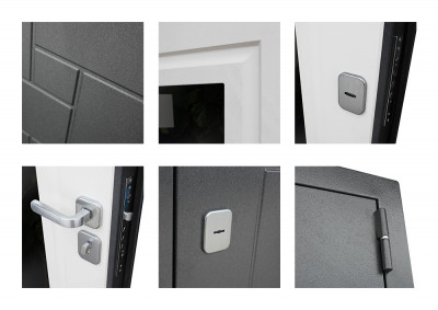 Стальная дверь "Арсенал" с зеркалом