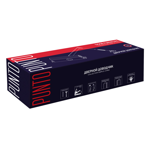 Доводчик Punto (Пунто) дверной SDC2050 (SD-2050) WH 75-95 кг (белый)