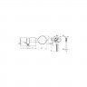 Цилиндровый Fuaro (Фуаро) механизм (D-PRO502/60) D-PRO5002Knob60(25+10+25) BL черный 5Key