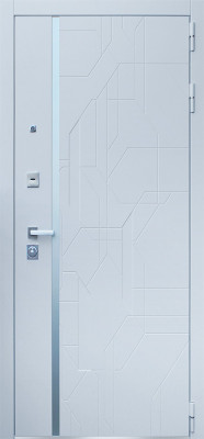 Стальная дверь "Эверест" с зеркалом