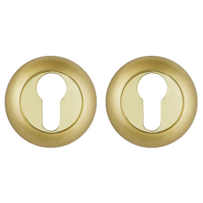 Накладка Punto (Пунто) под цилиндр ET.R.TL54 (ET TL) SG/GP-4 матовое золото/золото