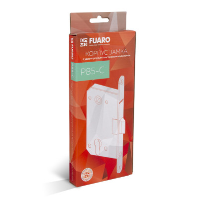 Корпус Fuaro (Фуаро) врезного замка c защёлкой PLASTP85C-50 (P85C-50) CP хром
