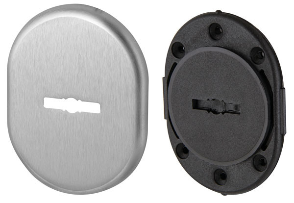 Декоративная накладка Armadillo (Армадилло) на сувальдный замок со шторкой PS-DEC CT (ATC Protector 1) SC-14 Матовый хром