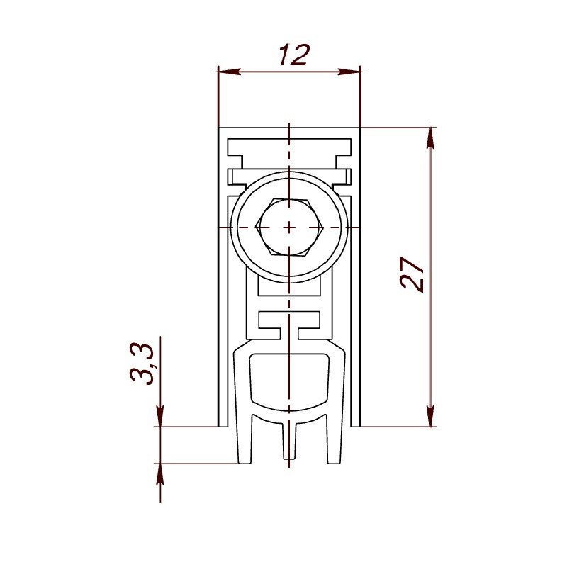 Автоматический Armadillo (Армадилло) порог EASY BLOCK U/820