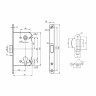 Корпус Punto (Пунто) замка PL85-50/BL GP (золото)