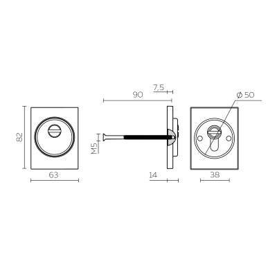 Броненакладка Fuaro (Фуаро) DEF.TRG/K.4286 SSC-16 сатинированный хром