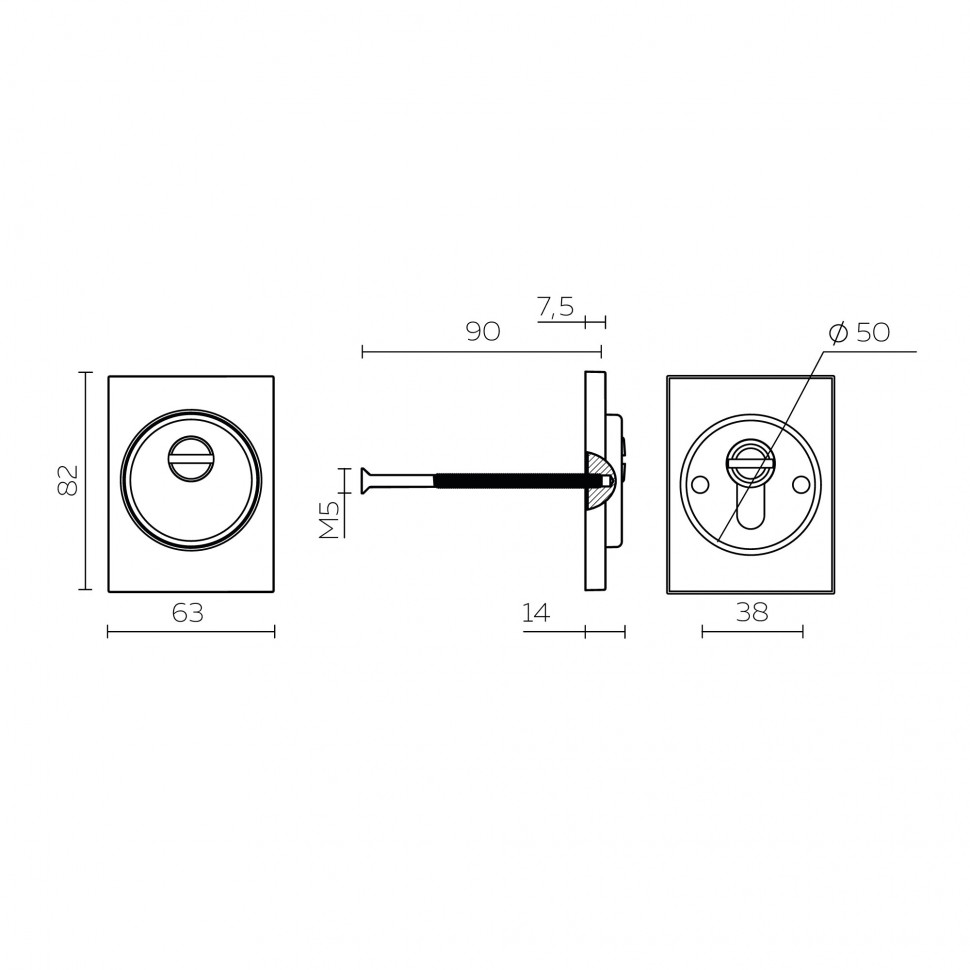 Броненакладка Fuaro (Фуаро) DEF.TRG/K.4286 SSC-16 сатинированный хром