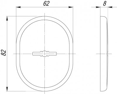 Декоративная накладка Armadillo (Армадилло) на сувальдный замок со шторкой PS-DEC CT (ATC Protector 1) SN-3 Матовый никель