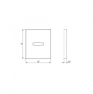 Накладка Armadillo (Армадилло) на сувальдный замок ESC.S-auto.USS/K (PS Protector/USS) SN матовый никель