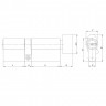 Цилиндровый Ajax (Аякс) механизм (AZ202/60) AZ2002Knob60 (25+10+25) CP хром