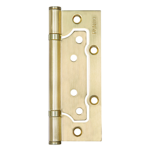 Петля Punto (Пунто) универсальная без врезки IN5200W SB (200-2B 125x2,5) мат. золото