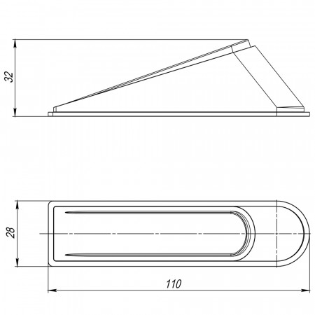 Фиксатор Ajax (Аякс) двери DSF-110 прозрачный