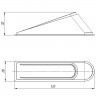 Фиксатор Ajax (Аякс) двери DSF-110 прозрачный