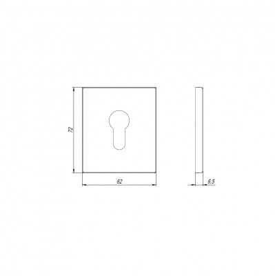 Накладка Armadillo (Армадилло) на цилиндр ESC.C.USS/K (ET Protector/USS) SN матовый никель