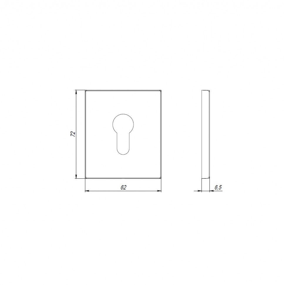 Накладка Armadillo (Армадилло) на цилиндр ESC.C.USS/K (ET Protector/USS) SN матовый никель