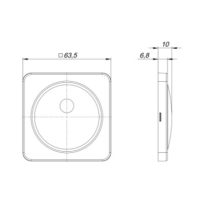 Накладка Fuaro (Фуаро) на шток цилиндра ESC.O.MSC/K.62 BL-24 черный (1шт.)