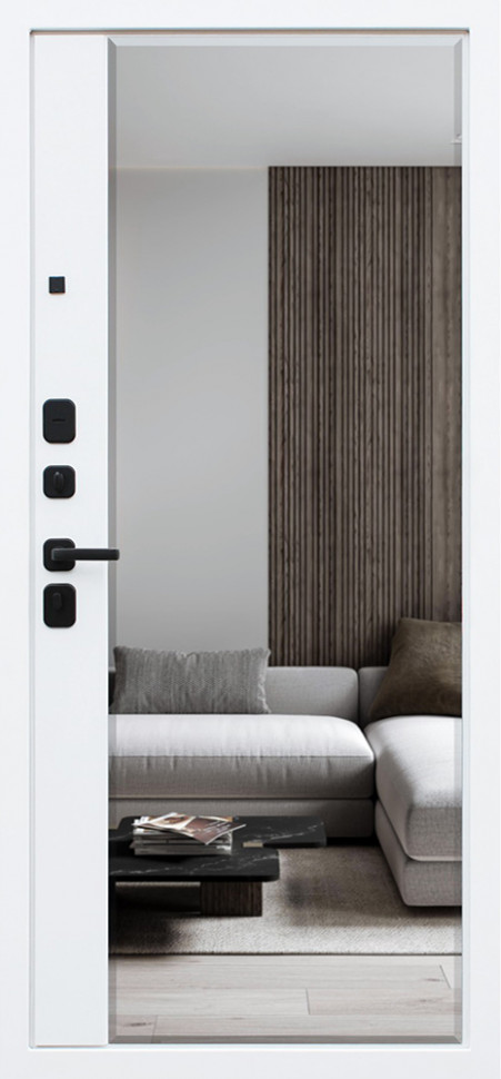 Стальная дверь "Ливерпуль с зеркалом"