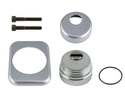 Броненакладка Armadillo (Армадилло) на ЦМ квадрат (от вырывания, 25 мм) ET/ATC-Protector 1-25(SQ) SC-14 Матовый хром