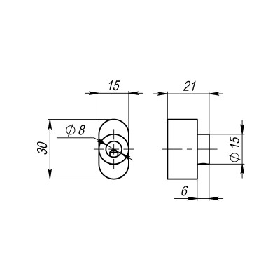 Вертушка Armadillo (Армадилло) на шток цилиндра T.Knob-S (CB-S) MWSC-33 итальянский тисненый