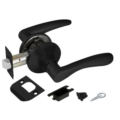 Ручка Punto (Пунто) защелка DK620 BL-PS (6020 BL-P) (без фик.) черный