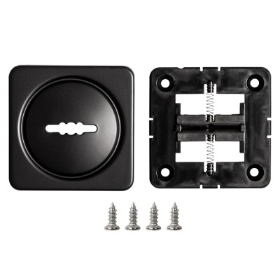 Накладка Fuaro (Фуаро) на сувальдный замок ESC.S-auto.MSC/K.62 с авт.шторками BL-24 черный (1шт.)