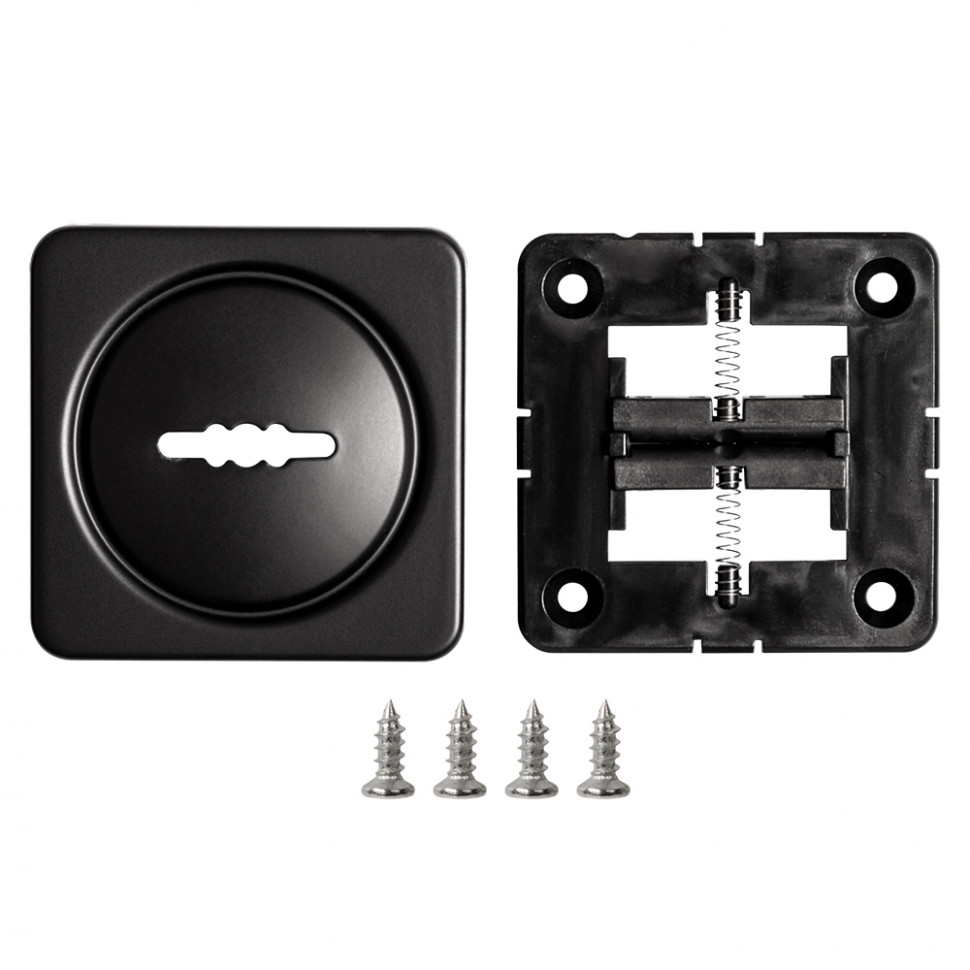 Накладка Fuaro (Фуаро) на сувальдный замок ESC.S-auto.MSC/K.62 с авт.шторками BL-24 черный (1шт.)