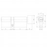 Цилиндровый Ajax (Аякс) механизм (AZ202/80) AZ2002Knob80 (30+10+40) CP хром
