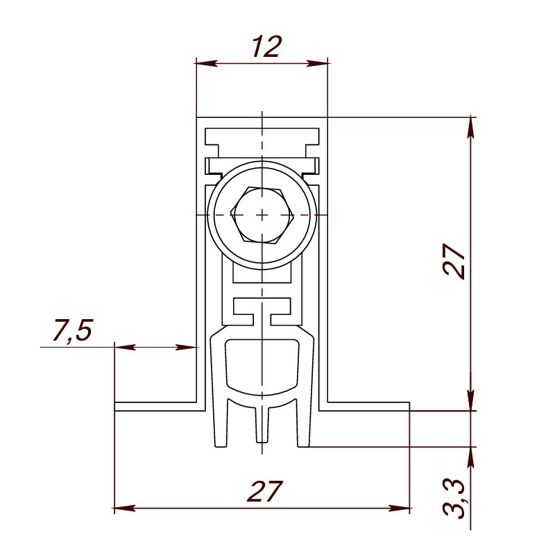Автоматический Armadillo (Армадилло) порог EASY BLOCK F/820