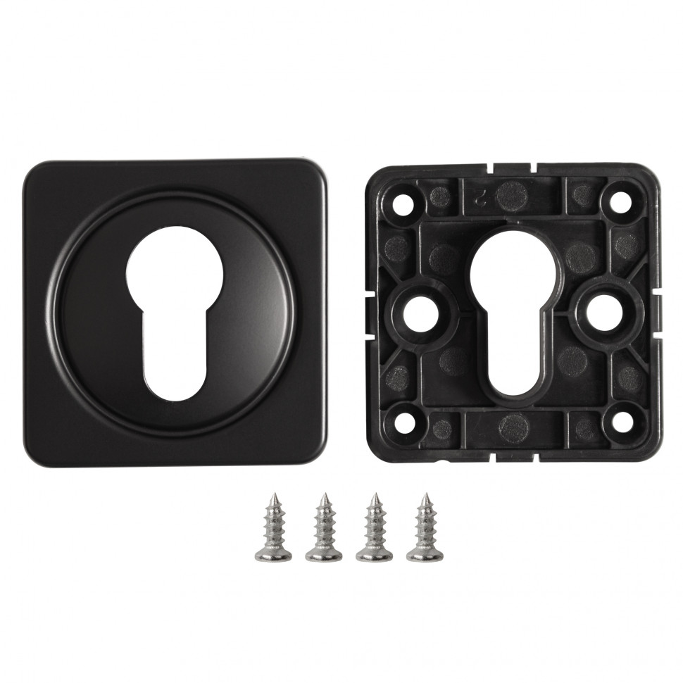 Накладка Fuaro (Фуаро) на цилиндр ESC.C.MSC/K.62 BL-24 черный (1 шт.)