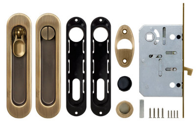 Набор Armadillo (Армадилло) для раздвижных дверей SH.LD152.KIT011-BK (SH011-BK) WAB-11 матовая бронза