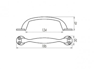 Ручка-скоба Zenit (Зенит) РС100.02 (медь)