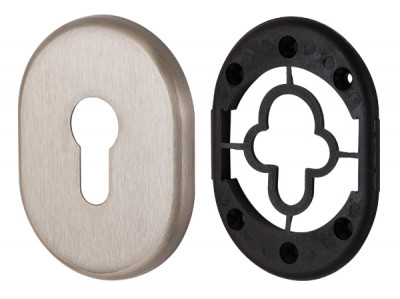 Декоративная накладка Armadillo (Армадилло) на цилиндр ET-DEC (ATC Protector 1) SN-3 Матовый никель