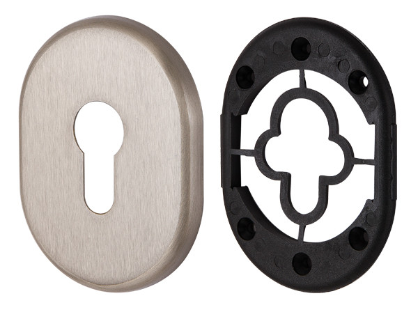 Декоративная накладка Armadillo (Армадилло) на цилиндр ET-DEC (ATC Protector 1) SN-3 Матовый никель