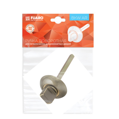 Ручка Fuaro (Фуаро) поворотная BKW8.R.AR54 (BKW8 AR) ABG-6 бронза