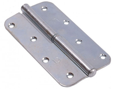 Петля skobis (СКОБИС) накладная ПН-130 цинк белый, левая