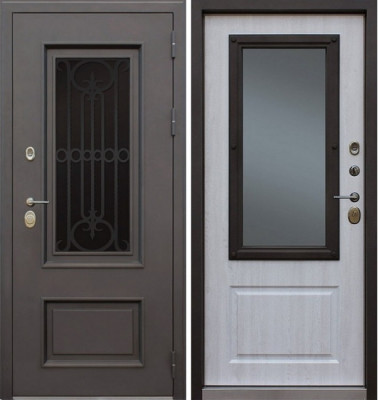 Дверь Рекс 31 (Аляска) со стеклопакетом (Сосна белая)