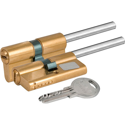Цилиндровый механизм Kale kilit (Кале килит) под вертушку (дл.шток) 164 SX/66 (30+10+26) mm латунь 5 кл.