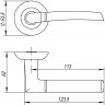 Ручка Ajax (Аякс) раздельная R.JR54.RODEO (RODEO JR) SN/CP-3 матовый никель/хром